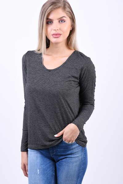 Bluza Vascoza PIECES Billo Black Bright White