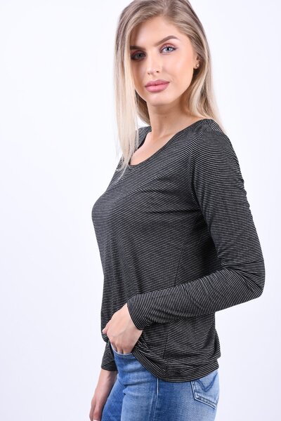 Bluza Vascoza PIECES Billo Black Bright White