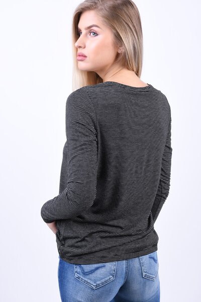 Bluza Vascoza PIECES Billo Black Bright White